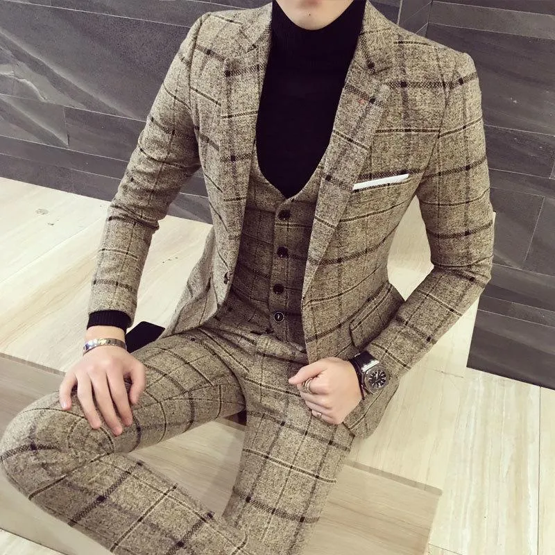 3 piece casual clearance suit