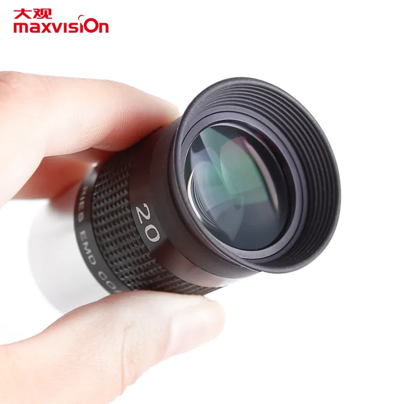 MaxVision 70 градусов широкоугольный 20 мм Confocal Metal окуляр 1,25 дюйма высокой мощности астрономических телескопов аксессуары