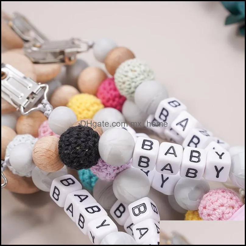 BPA Free High Quality Amazing Unique Design Basic Custom Logo Diverse Edible Silicone Newbaby Baby Stuff Pacifier Chain