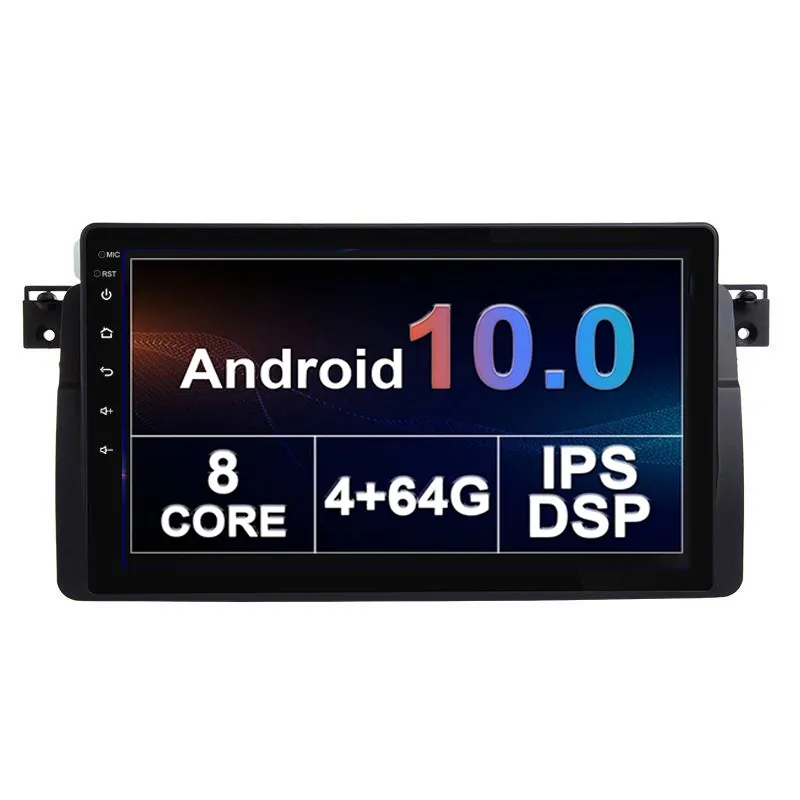 Android 10.0 Araba DVD Oynatıcı Stereo Radyo için BMW E46 GPS Navigasyon 4G RAM 64G ROM Wifi Ayna Bağlantısı Destek Dijital TV