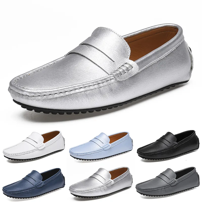 Gai Hotsale Brands Men Erkekler Koşu Ayakkabıları Siyah Beyazlar Gri Donanma Şeritli Erkek Moda Eğitmeni Spor Ayakları Açık havada koşu Yürüyüş 40-45