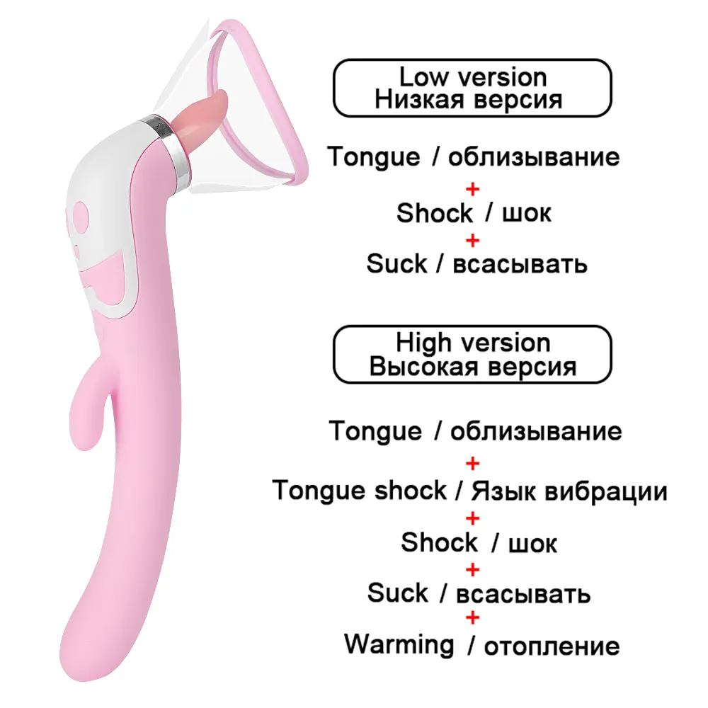 Pussy Dildo Vibrators toys for adults Vagina Nipple Sucker Licking Clit Stimulation Heating Vibrators for Women Intimate Goods (2)
