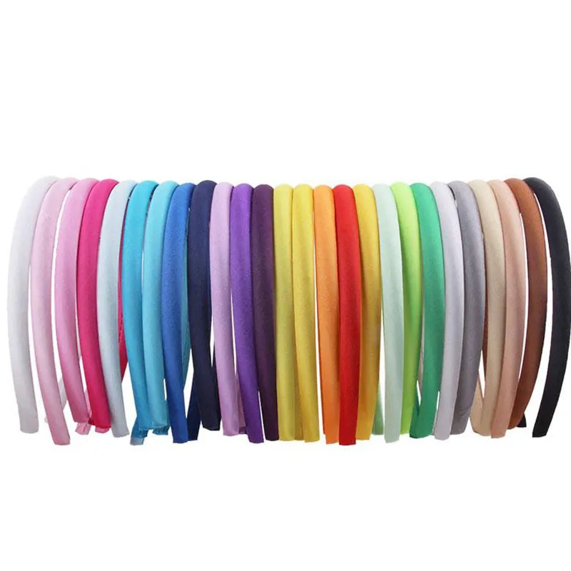 Handgjorda plasthårband för flickor Barn Solid Color Headband Party Club Headwear Fashion Accessories