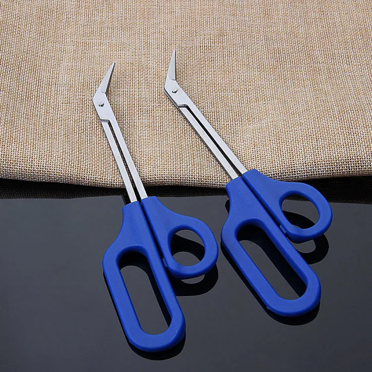 20cm Long Reach Easy Grip Toe Nail Toenail Scissor Trimmer för funktionshindrade Cutter Clipper Pedicure Trim Tool DH2037