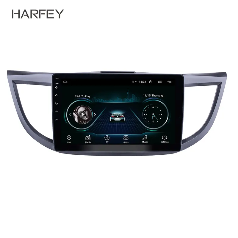 Автомобильный DVD Мультимедийный плеер Радио GPS навигационная система 9 "для Honda CRV 2011-2015 с дистанционным управлением Bluetooth сенсорный экран