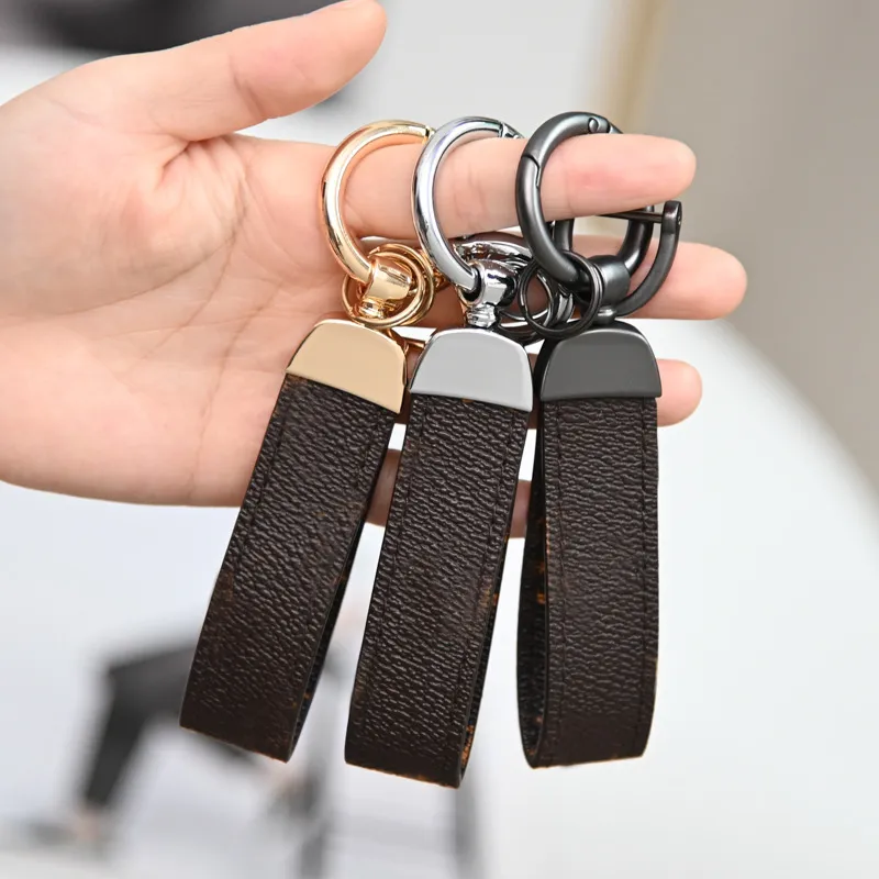 Padrão de couro Keychain Decor Buckle Amantes Carro Chaveiro Handmade Chaveiros Para As Mulheres Homens Bag Acessórios Pingente