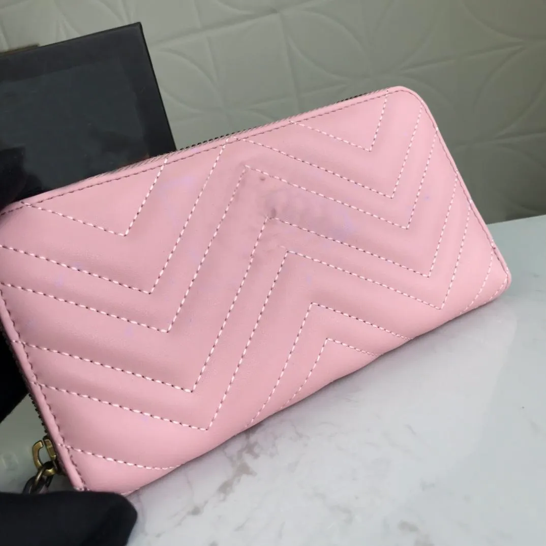 2021WomenPurses Women's Wallets Zipper Bag Female Wallet Purse Fashion Card Holder Pocket Long Women Tote Bags With Box DustBags 443123