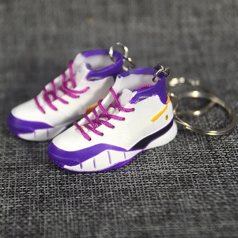 2021 3D Sports Shoes Keychains Cute basketball Key Chain Car keys Bag pendant Gift many color