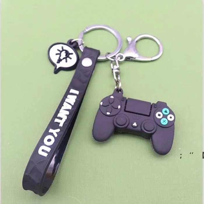 Contrôleur de jeu de dessin animé porte-clés mignon manette petit ami Joystick porte-clés hommes garçon sac pendentif cadeau porte-clés RRE11550