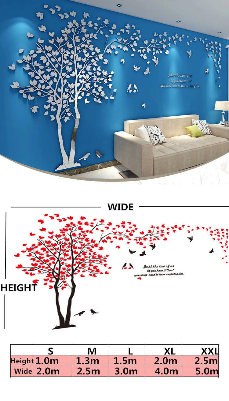 3D Tree Acrylic Mirror Wall Stickers DIY Art Decor... From Dou08, $16. ...