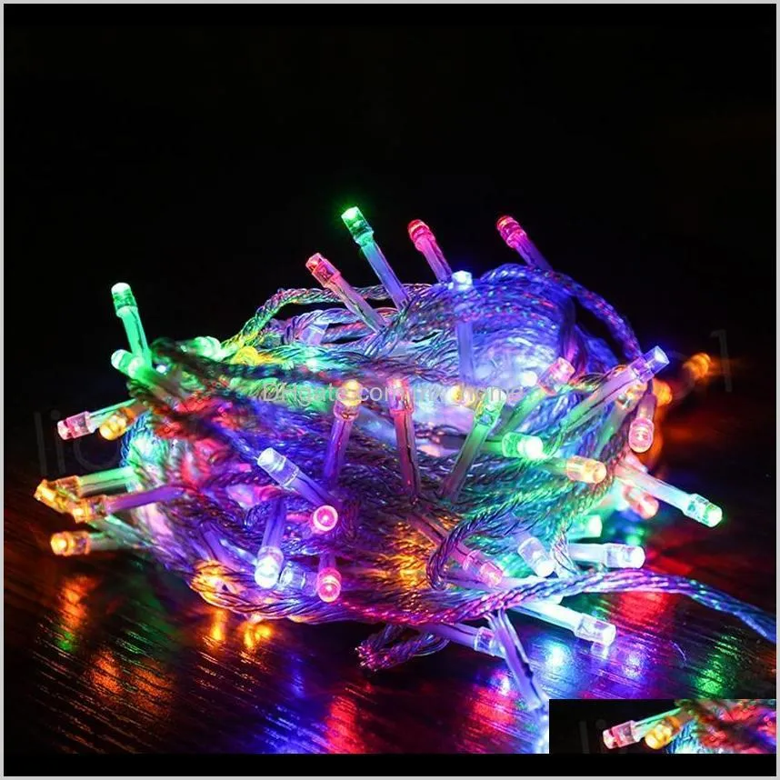 led string light 10m 20m 30m 50m 100m ac220v xmas holiday light waterproof christmas lights home festival decoration lamp ffa3763