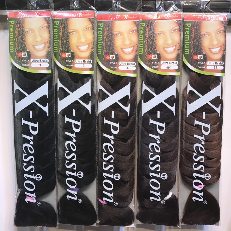 Xpression Jumbo Braiding Hair Big Braid Wig Pre Stretched Box Twist