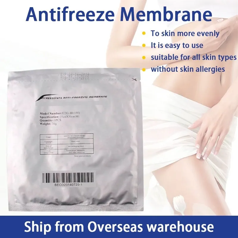 100pcs gordura de membranas congeladas Cuidados com a pele para o corpo frio emagrece peso Reduza a máquina dos EUA.