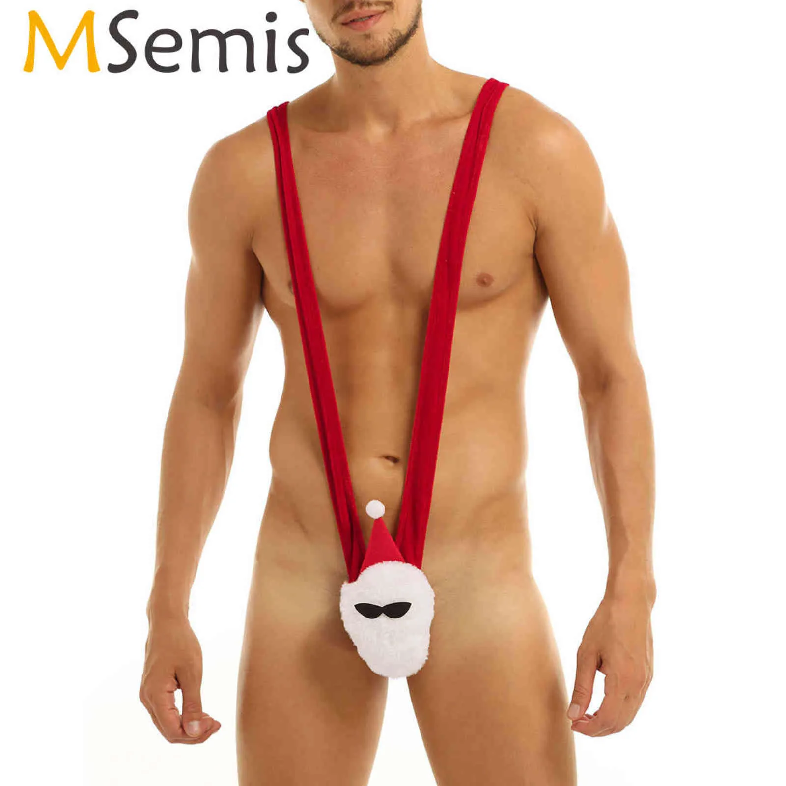 NXY slips et culottes MSemis hommes Sexy Lingerie G String velours Costume de noël Sissy sans entrejambe sous-vêtements gai hommes String 1126