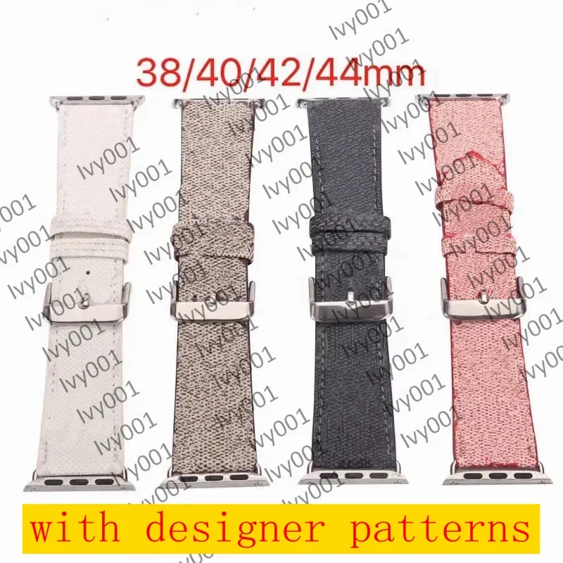 2021 Bracelet Bracelet pour Apple Watch série SE 41/45mm 38/40mm 42/44mm iWatch 7 6 5 4 3 2 1 Bracelet de montre en cuir véritable boucle ceinture de poignet i001