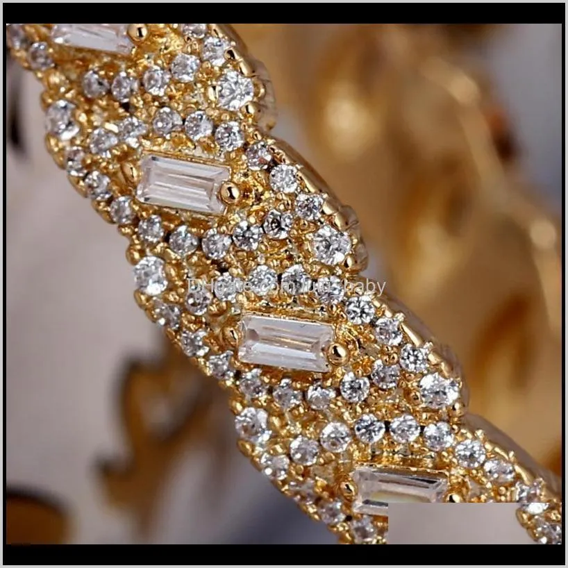 tirim luxury  big hoop earrings for women cubic zircon banquet nigeria party jewelry wedding prom anniversary gift