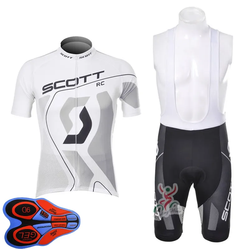 Mens Ciclismo Jersey Set 2021 Verão Scott Team Manga Curta Bicicleta Camisa Big Shorts Suits Seco Rápido Respirar Roleza Roupas Tamanho XXS-6XL Y21041061