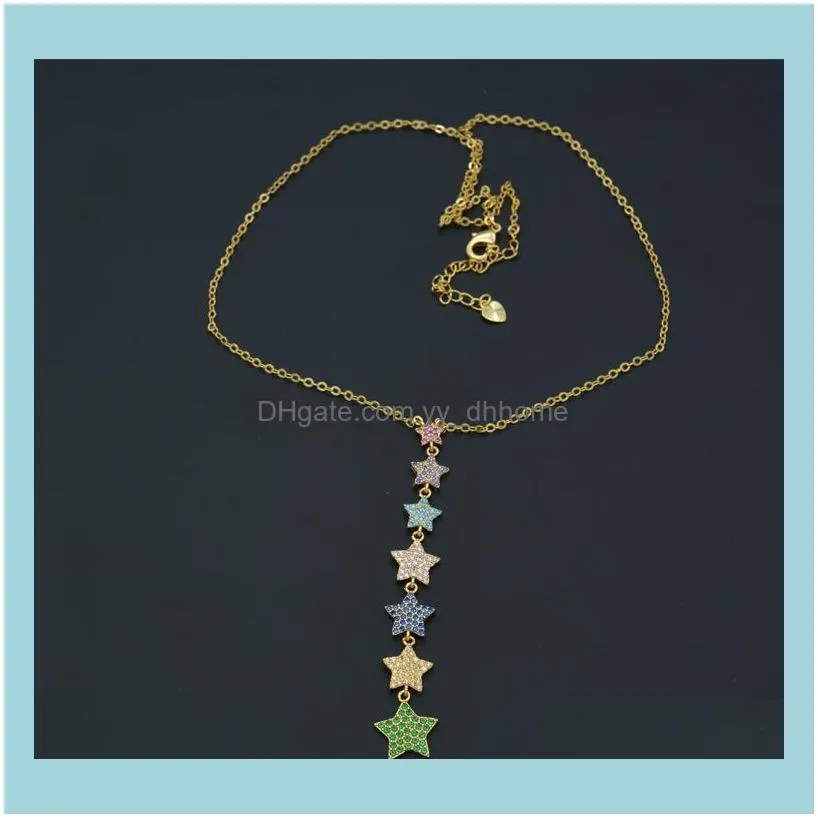 Chains Colourful Star Necklace Is Lovely And Moving Little Schoolgirl Day Fastes A Style