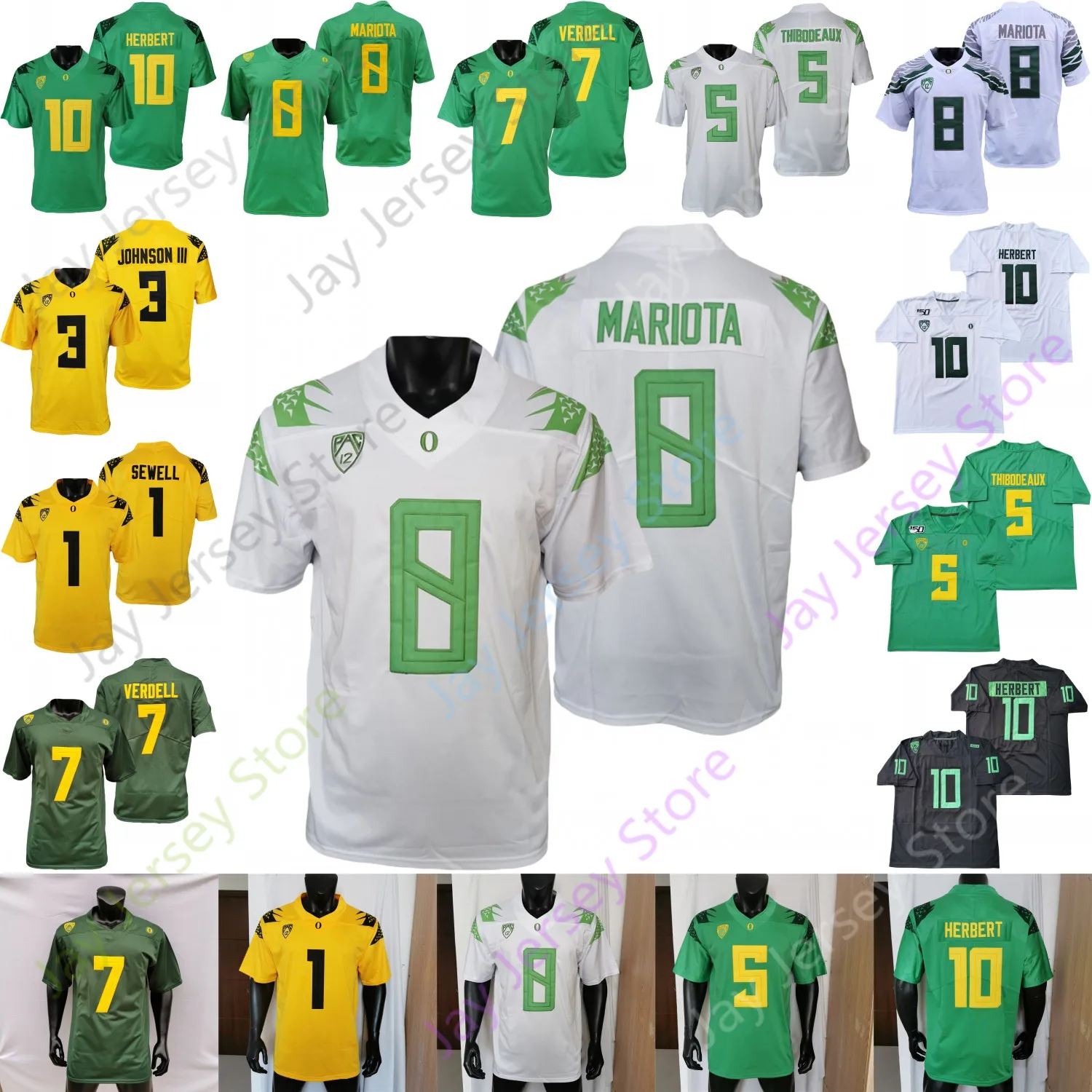 Oregon Football Jerseys Custom 2022 Ducks Football Jersey NCAA College Keith Brown Trikweze Bridges Dont'e Thornton Chase Cota CJ Verdell Ka