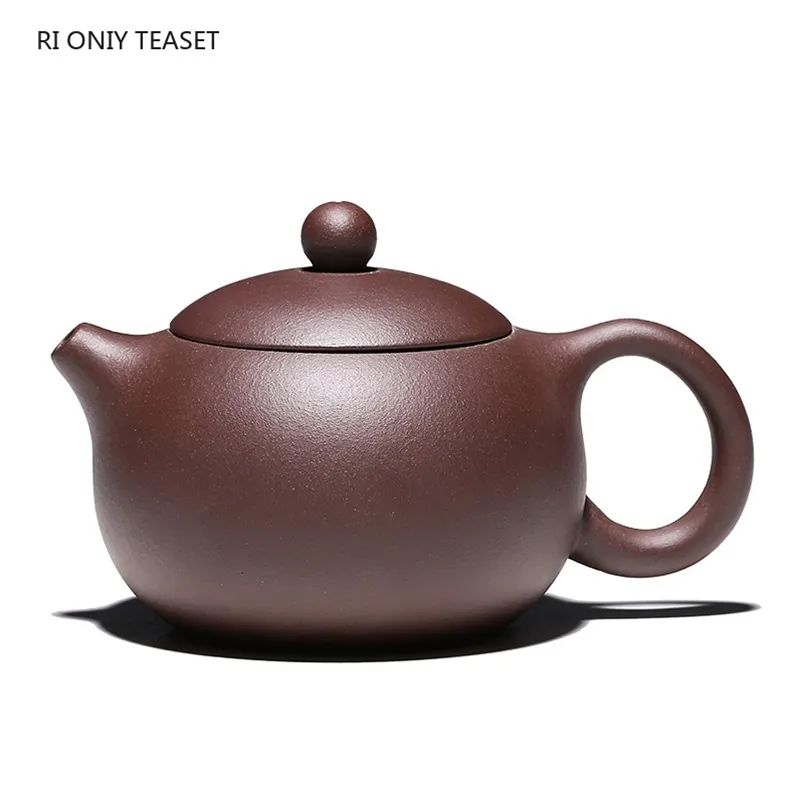 170ml Chinese Yixing Purple Clay Teapots Classic Xishi Tea Pot 188 Ball Hole Filter Kettle Master Handmade Zisha Teaware Gifts 210813