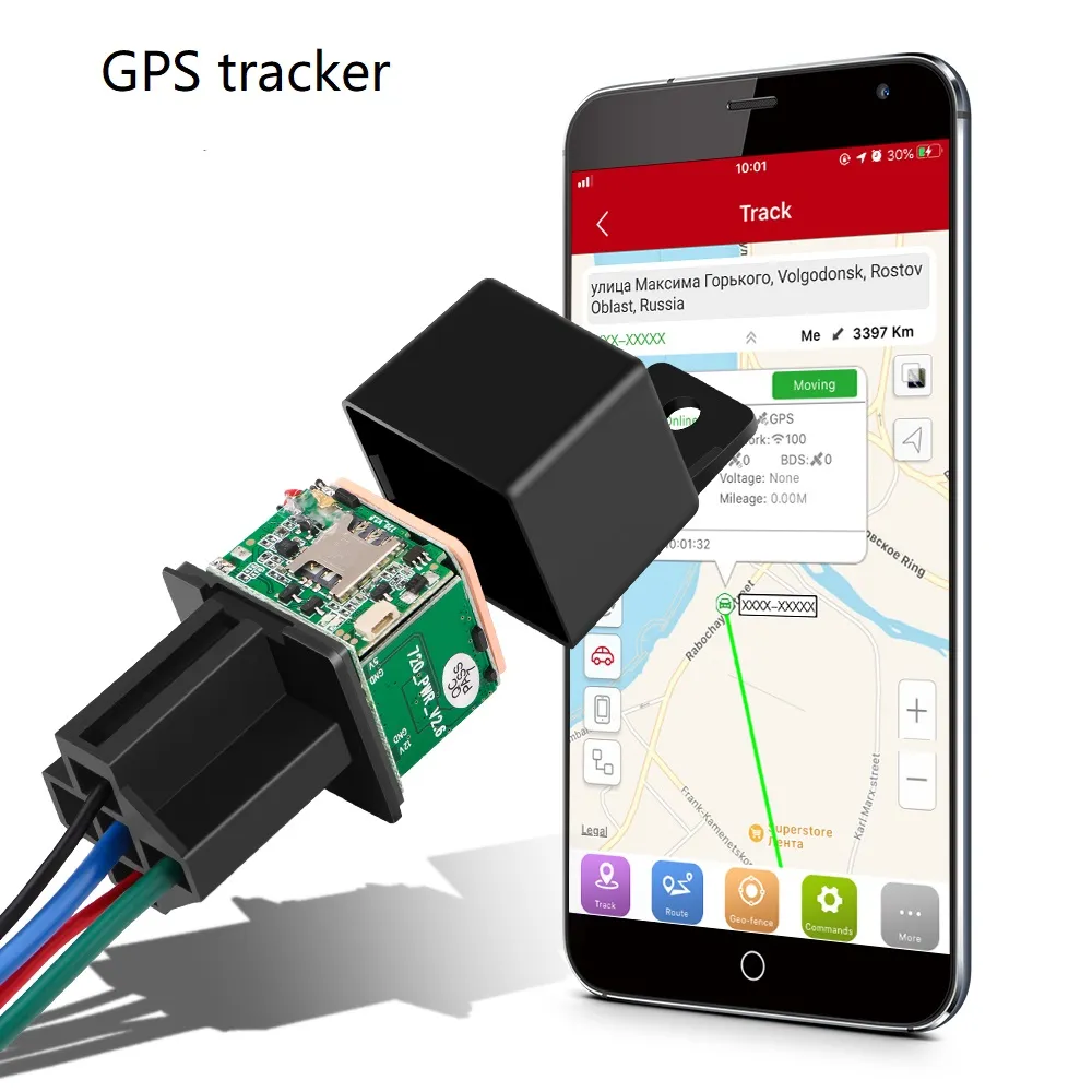 Mini traceur GPS de voiture Micodus MV720, conception cachée, coupure de carburant, localisateur de voiture, 9-90V, 80mAh, alerte de survitesse de choc, APP202P