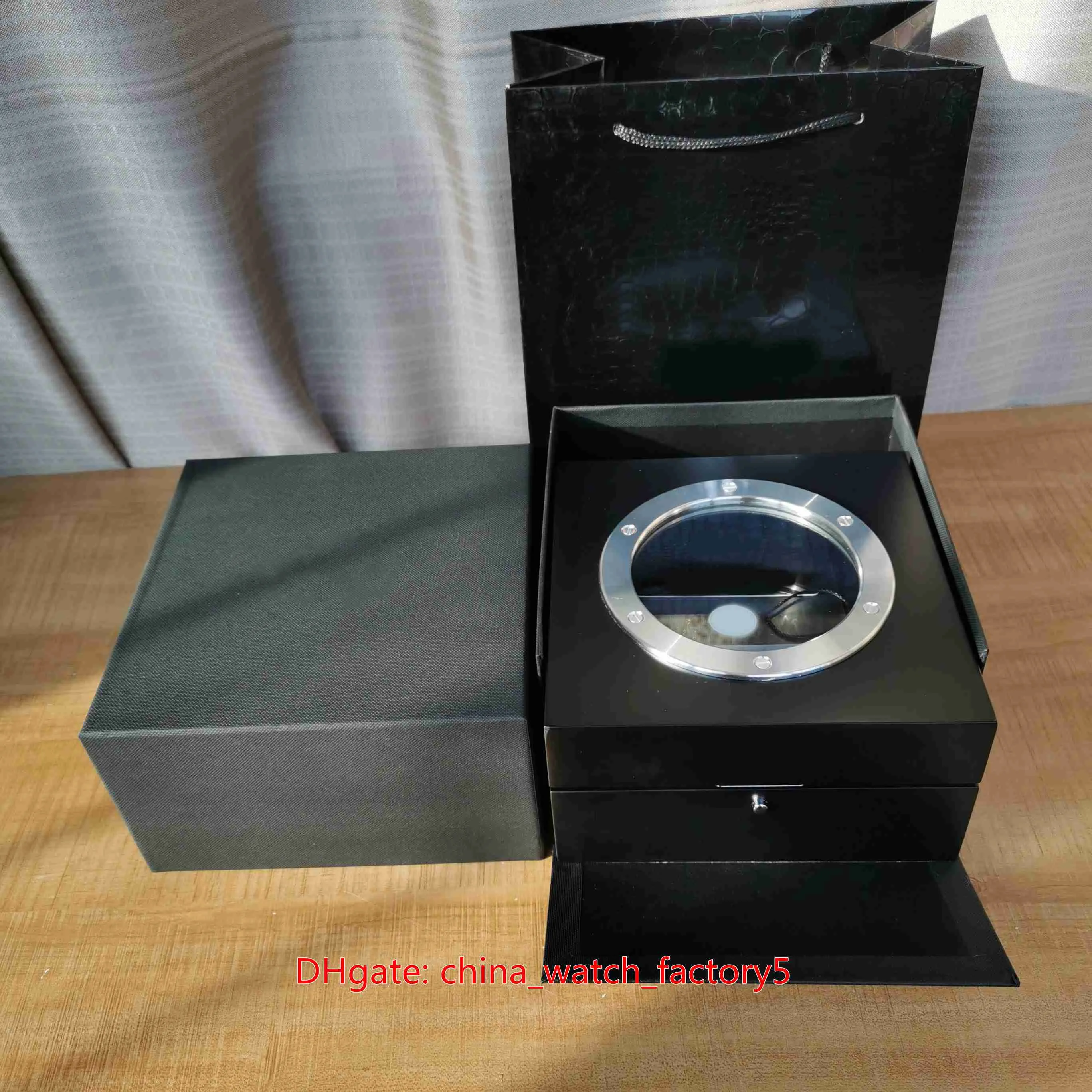 Vendita calda di alta qualità HUB Orologio Scatola originale Carta di carta Scatole regalo in vetro trasparente Borsa per King Power HUB4100 2892 Orologi