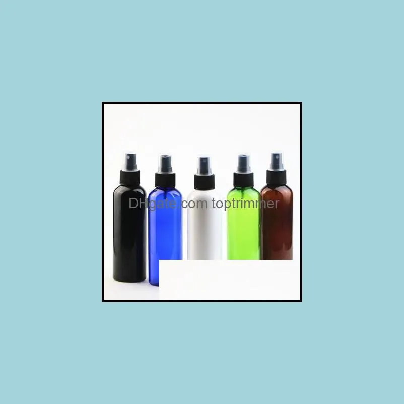 Fragrance Deodorant Health & Beauty200Ml Round Shoder Pet Plastic Per Spray Bottle Fine Mist Make-Up Bottles Are Bottled Separately Drop Del