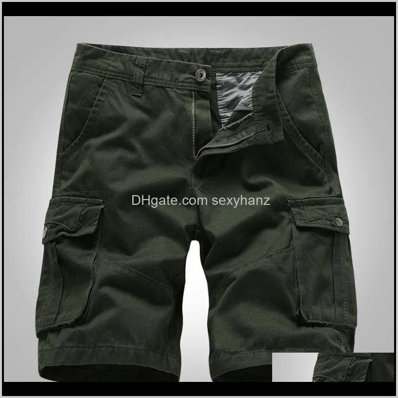 cargo shorts men brand high quality mens shorts board track pocket male short pant 100%cotton cargos men