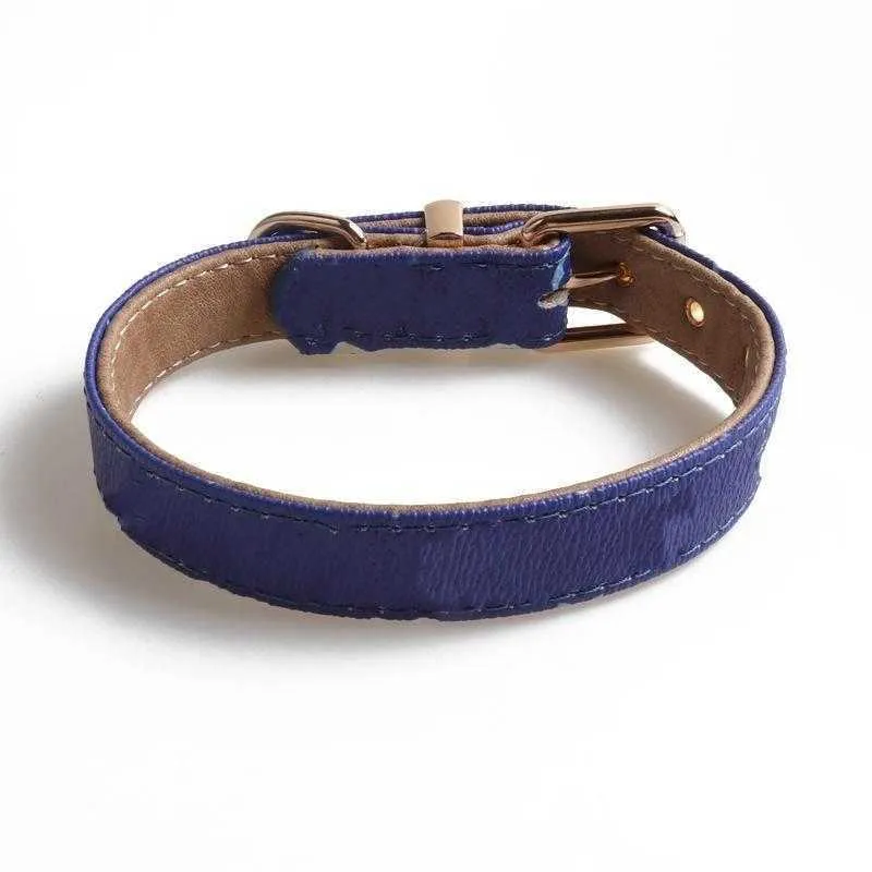 Pets Collars Classic Pattern PU Leather Adjustable Pet Dogs Cats Leashes Outdoor Personality Cute Pet Collar cny1839