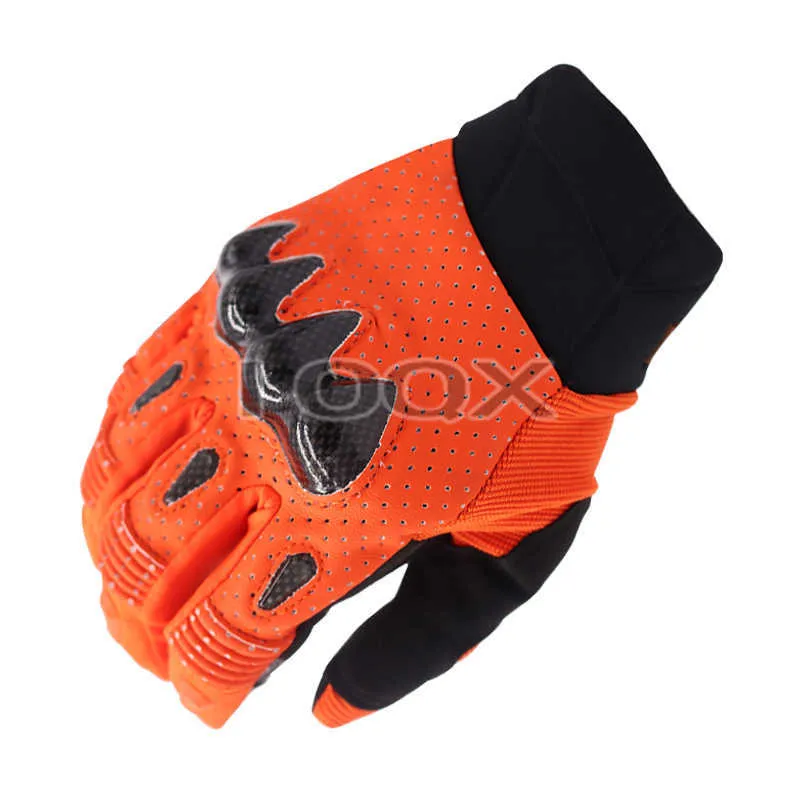 Оранжевые бомбардировые перчатки для внедорожника MX DH Cyctsying мотоцикл ATV Motocross Dirt Bike H1022