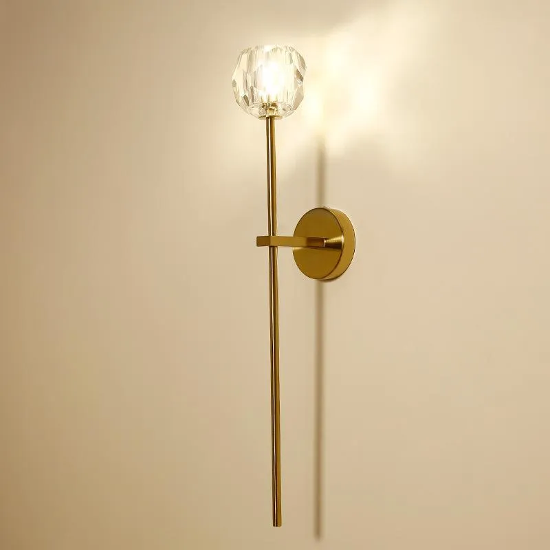 Nordice Vintage lumière col de cygne verre appliques murales lampes en cristal suspensions fer Led couloir salle à manger allée lampe