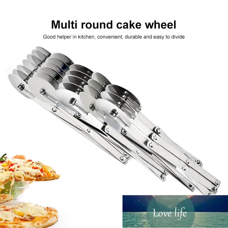 3/4/5/6/ 7 Wheel Pasta Knife Cutter Stainless Steel Pizza Cutter Knife Separator Bread Slicer Separator Kitchen Pizza Tools Factory price expert design Quality Latest