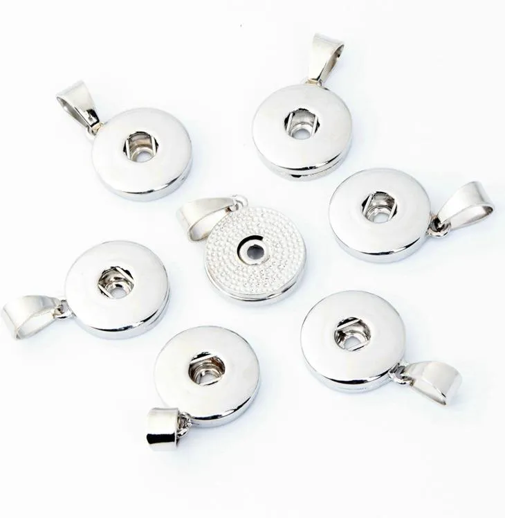 12mm 18mm Noosa Snap Button alloy charms Pendant for Necklace and bracelets DIY Jewelry Accessory Interchangeable Ginger Snap