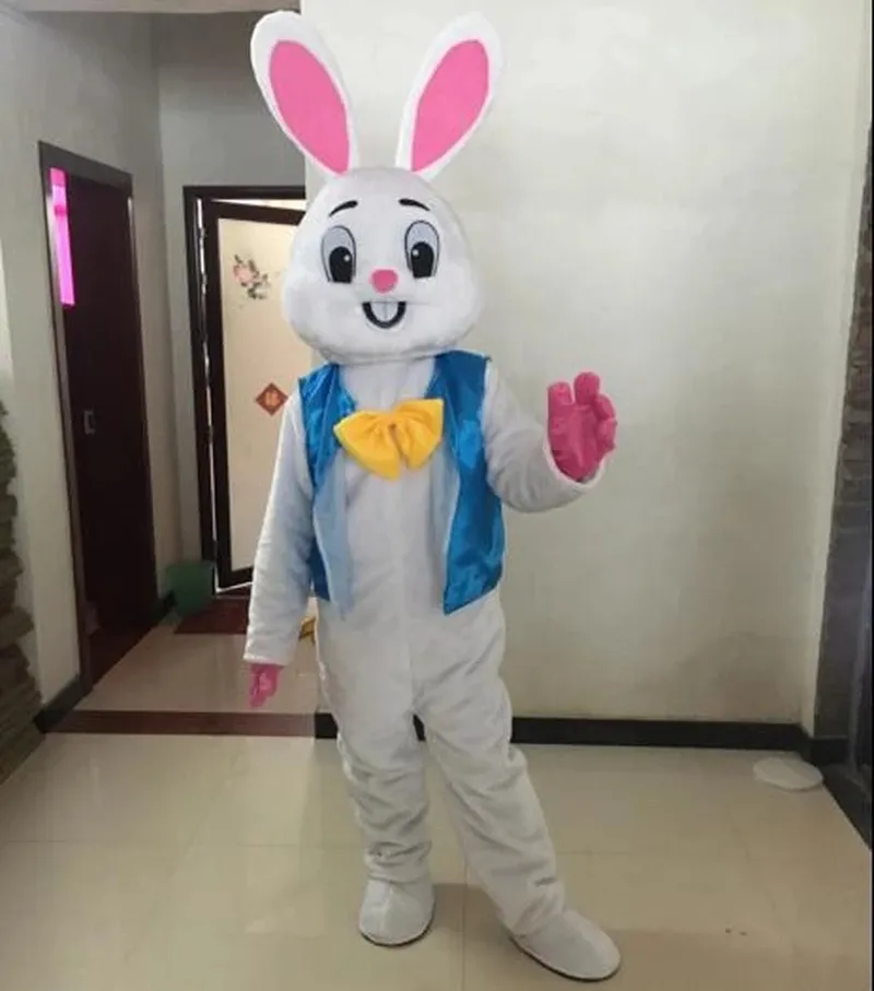 Fun Easter Rabbit Mascot Costume Halloween Christmas Fancy Party Cartoon Character Outfit Suit Adult Women Men Dress Carnival Unisex