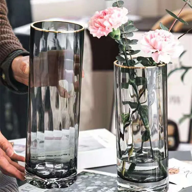 大理石 フラワーベース 竹の絵柄