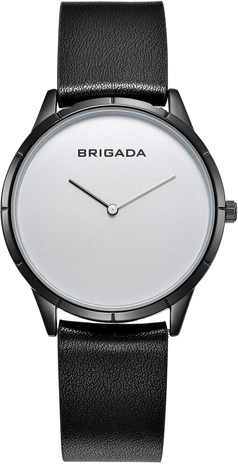 Mens relógios legal minimalista preto quartzo branco para homens À prova d 'água negócio casual relógio de pulso homem