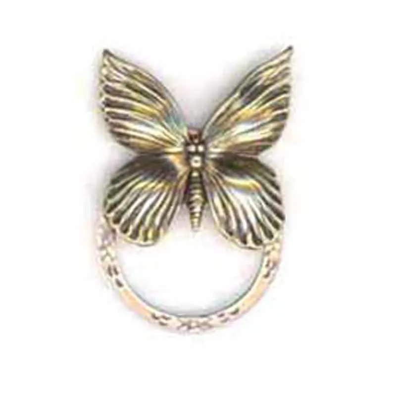 Einzigartiger Stil, 6 Stück, Antik-Metall-Schmetterlings-Anhänger, Magnet oder PNI-Brillen-Ausweishalter, Ornament, Schmuck