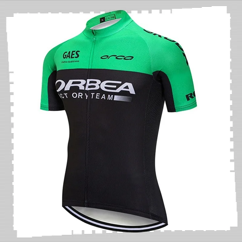 Pro Team ORBEA Maillot de cyclisme Hommes Été Séchage rapide Chemise de vélo de montagne Uniforme de sport Hauts de vélo de route Vêtements de course Vêtements de sport en plein air Y21041421