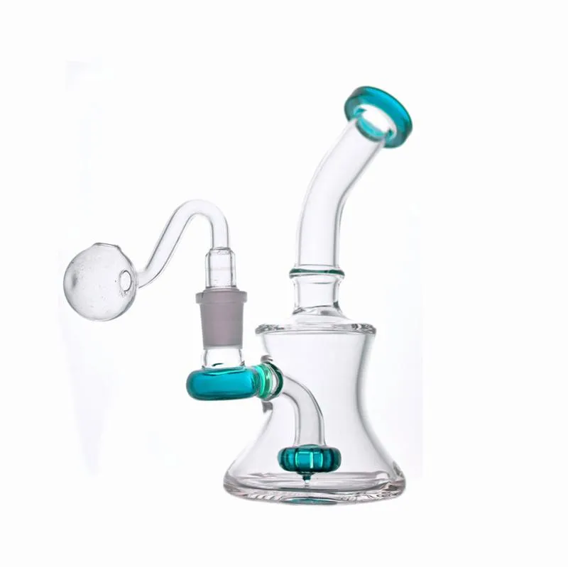 mini 14mm di spessore inebriante perc vetro percolatore d'acqua bong tubo di fumo con palla di tabacco percolatore per fumare olio di tabacco Rig