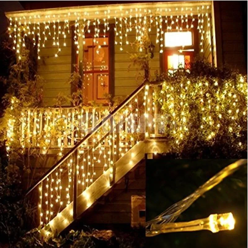 Strängar xmas utomhus julbelysning led sträng 5m luces dekoracion fairy light semester belysning träd krans