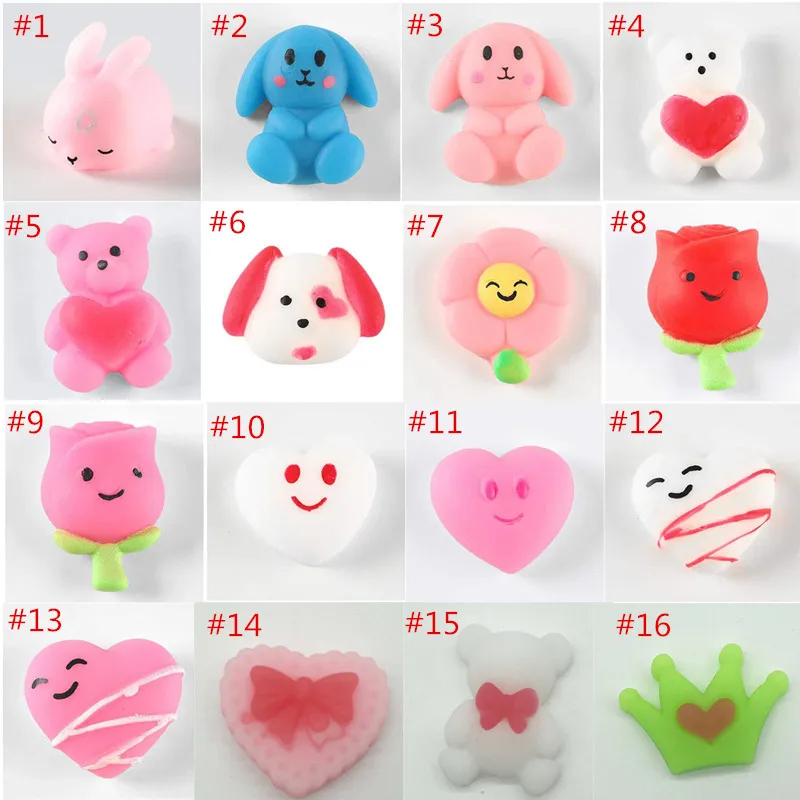 TPR Squishy Animal Fidget Toys Pour La Saint Valentin Dessin Animé
