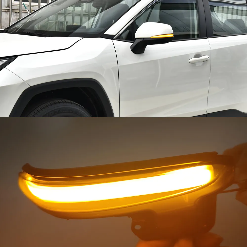 トヨタアルファードVellfire AH30タコマのための1ペアサイドミラーLEDのダイナミックなターン信号ライト16-20 RAV4 19-21ハイランダー2020