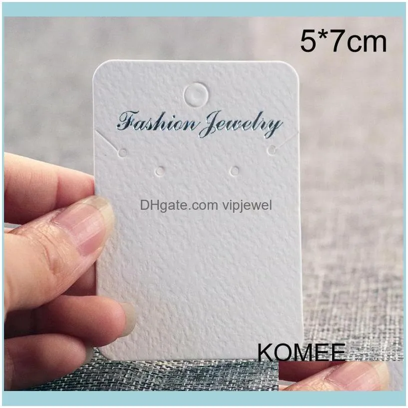 200pcs 5x7cm Necklace Earring Card Jewelry Earring Holder Necklace Card Necklace Display Packaging Card for Jewelry