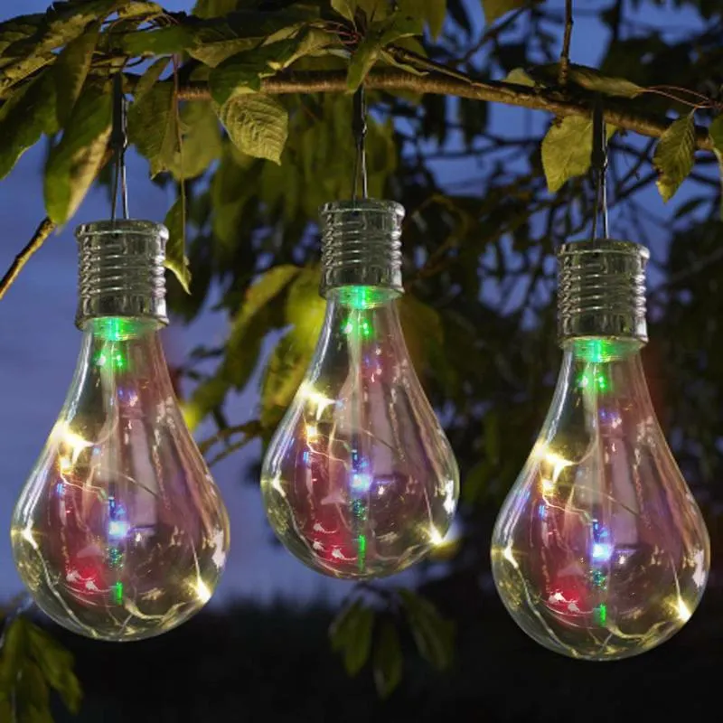 Lampor Solar Powered LED Ljus Lantern Spotlights Portable Roterbar Lampa Lampa Open-Air Bar Juldekoration Hängande ljus