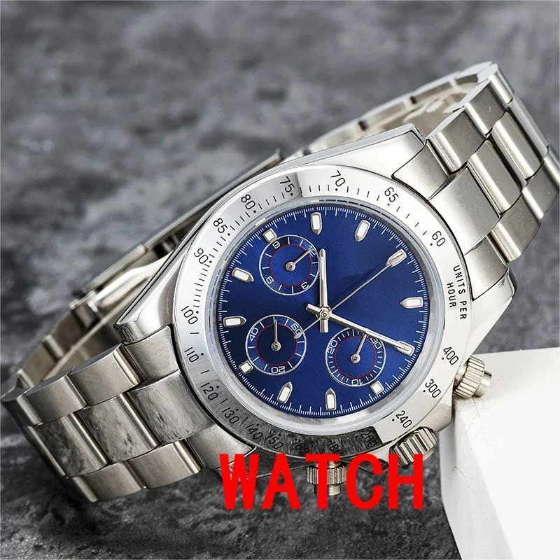 HOT mens watches Japan VK Chronograph movement watch full stainless steel Sapphire glass 5ATM waterproof super luminous montre de luxe