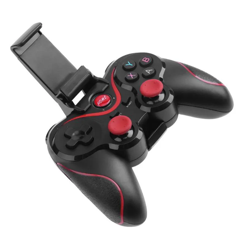 Game Controllers Joysticks X3 Draadloze Bluetooth Gamepad Controller voor PS3 / Android-smartphone Tablet TV Box Holder Telefoon Ondersteuning Joystick