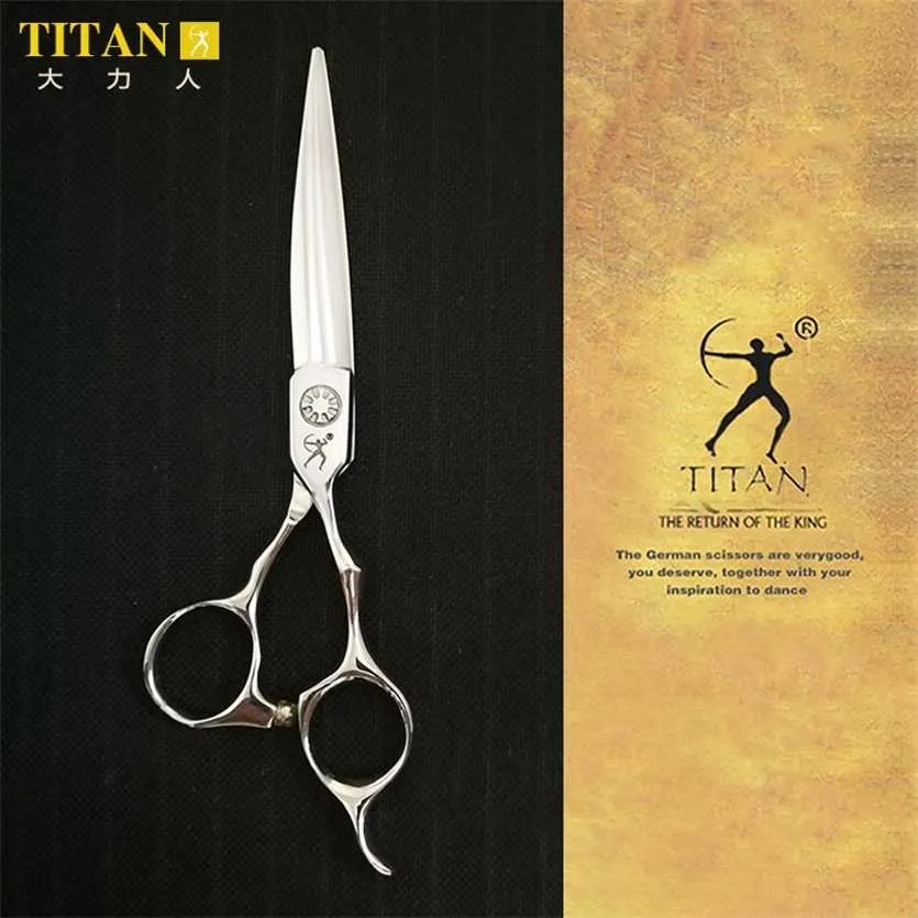 Titan Profesyonel Kuaför Saç Makas Salon Kesme Makas Kuaförlük Japonya VG10 Çelik 220125