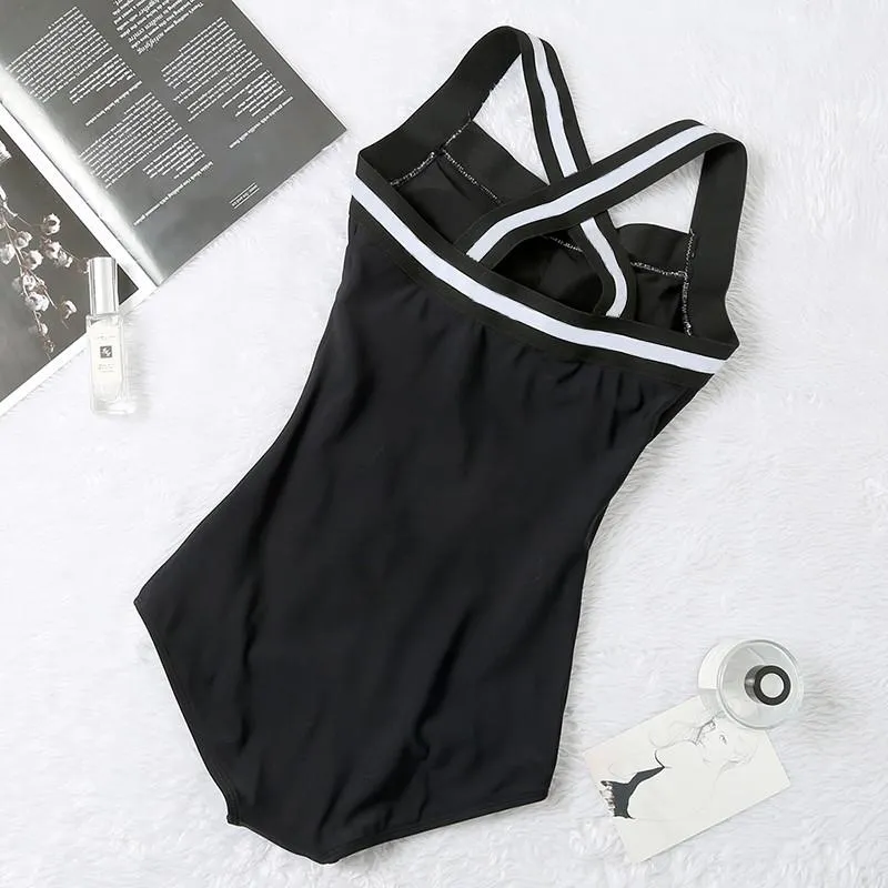 Luxury Designer Swimwear Padded Push Up Women's One-piece Swimsuits Outdoor Beach Swimming Bandage Travel Vacation Wear