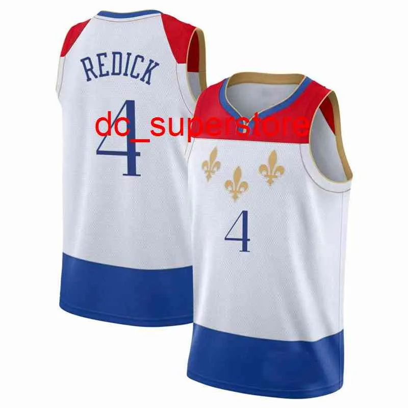 Jersey personalizado de baloncesto JJ Redick # 4 2021 Swingman cosido para hombre y mujer para jóvenes XS-6XL
