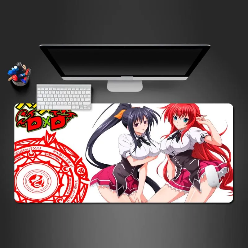 Muismatten Pols Rests High School DXD Anime Pad Super Speed ​​Large Gaming Mat Rubber Lockedge Mousepad Gamer voor Bureau Computer